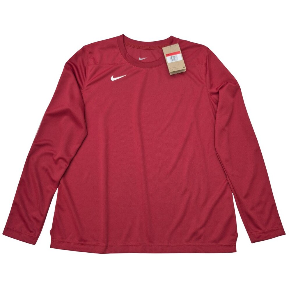 Nike Women's Dri-Fit Running Long Sleeve Shirt Size L Burgundy - NWT